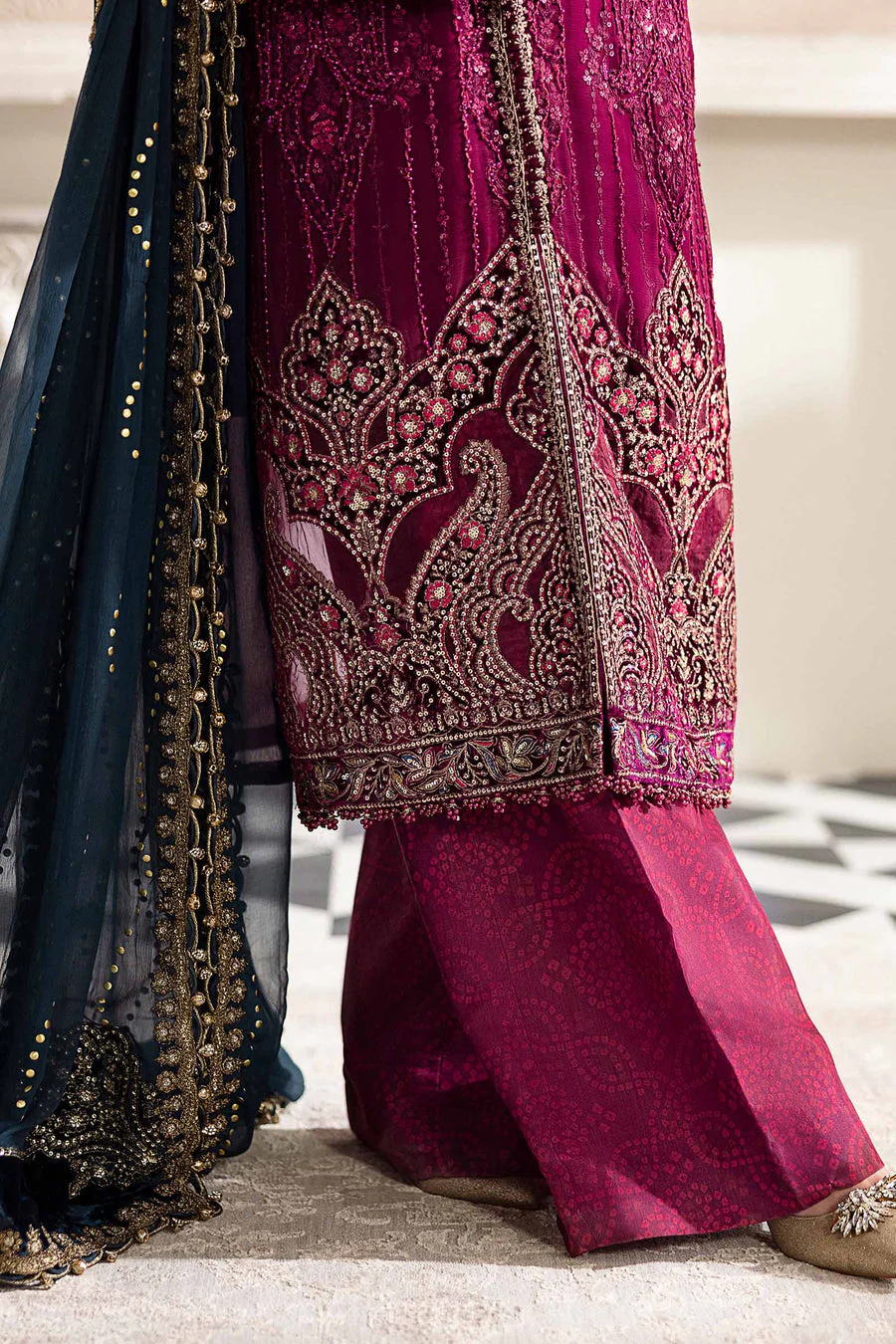Embroidered Chiffon Suit | MPC-25-102 - Maria B - Image 8